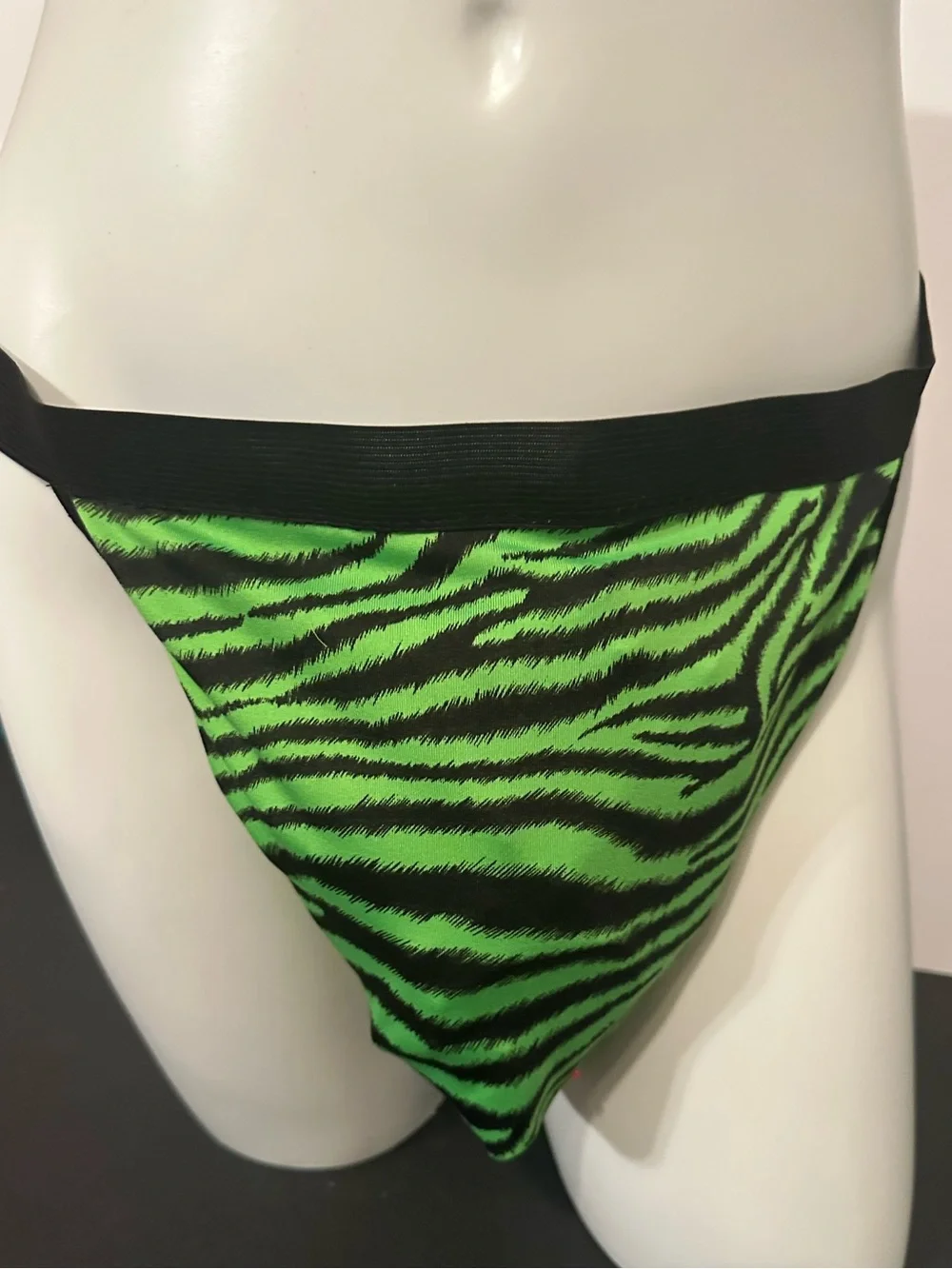 Handmade Green Tiger Jockstrap 2XL waist